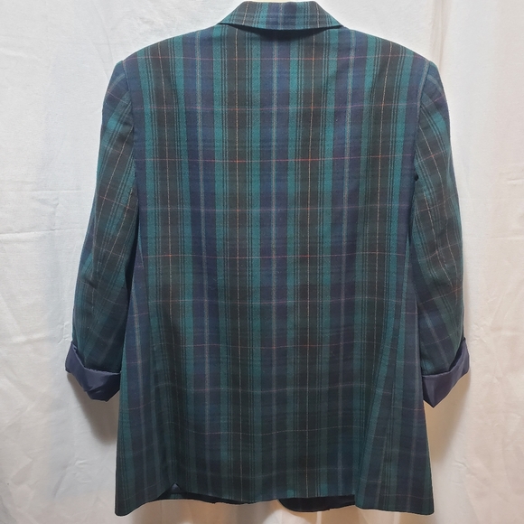 Vintage Koret Blue & Green Plaid - Size 12 - Picture 7 of 8